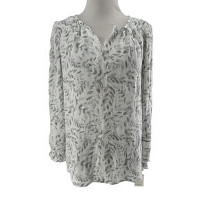 ANGELS Women's Cloud Dancer Long Sleeve Boho‎ Blouse Size Small NEW